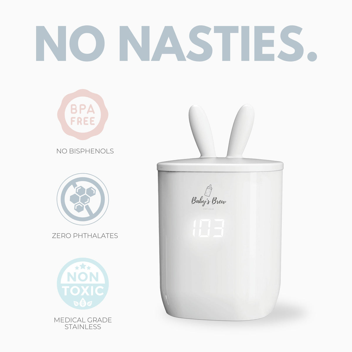 Portable Baby Bottle Warmer Pro 3.0 – Warms 8oz in 3 Min | 4 Temp Settings