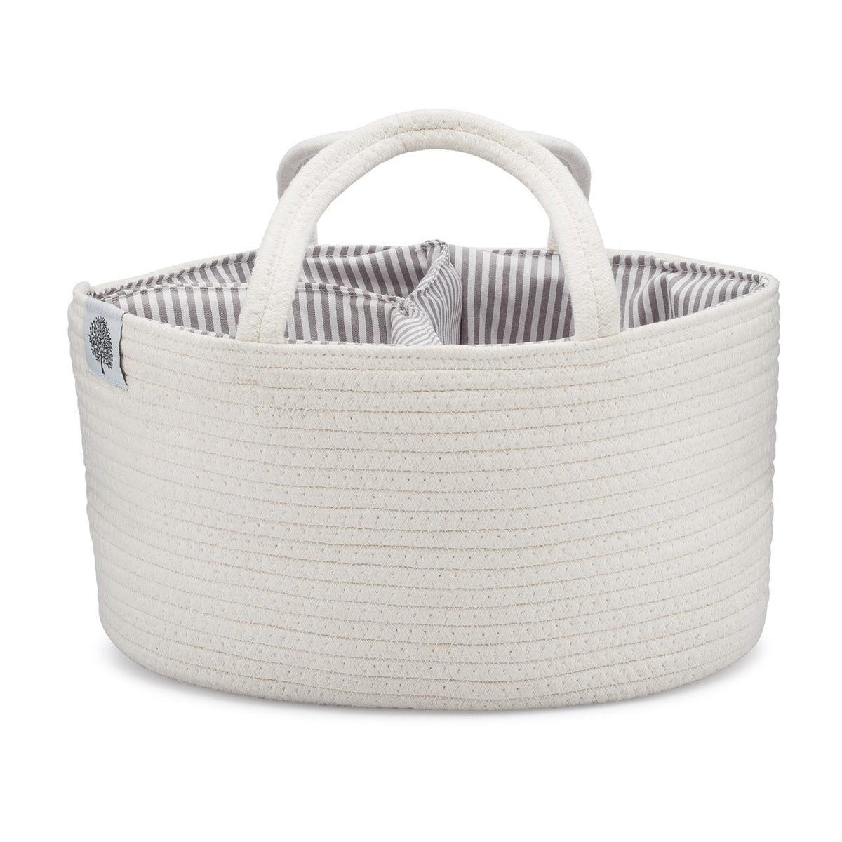 Rope Diaper Caddy Organizer – Stylish Baby Essential Storage for Nursery