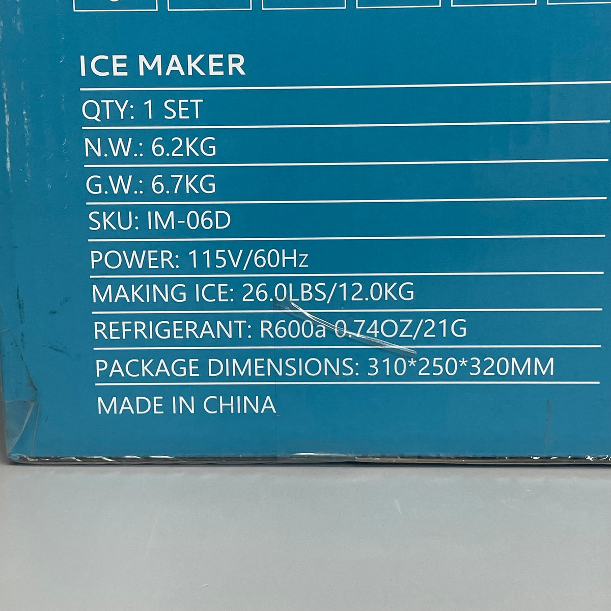 EUHOMY Counter Top Ice Cube Maker Machine 115v Black IM-06D