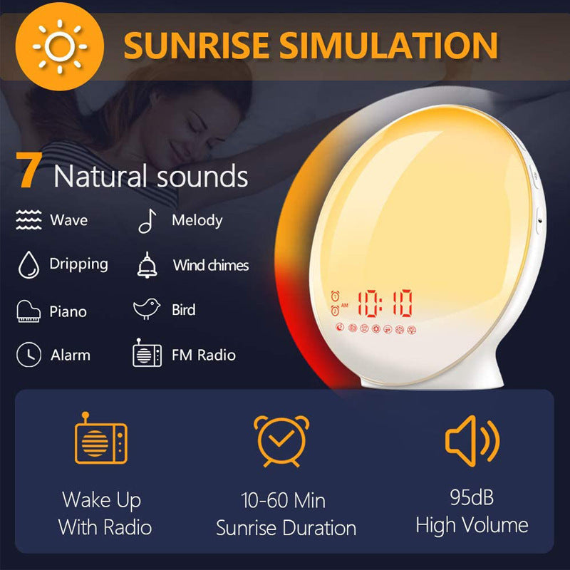 Sunrise Alarm Clock with Sound Machine – Wake Up Light & Sleep Aid