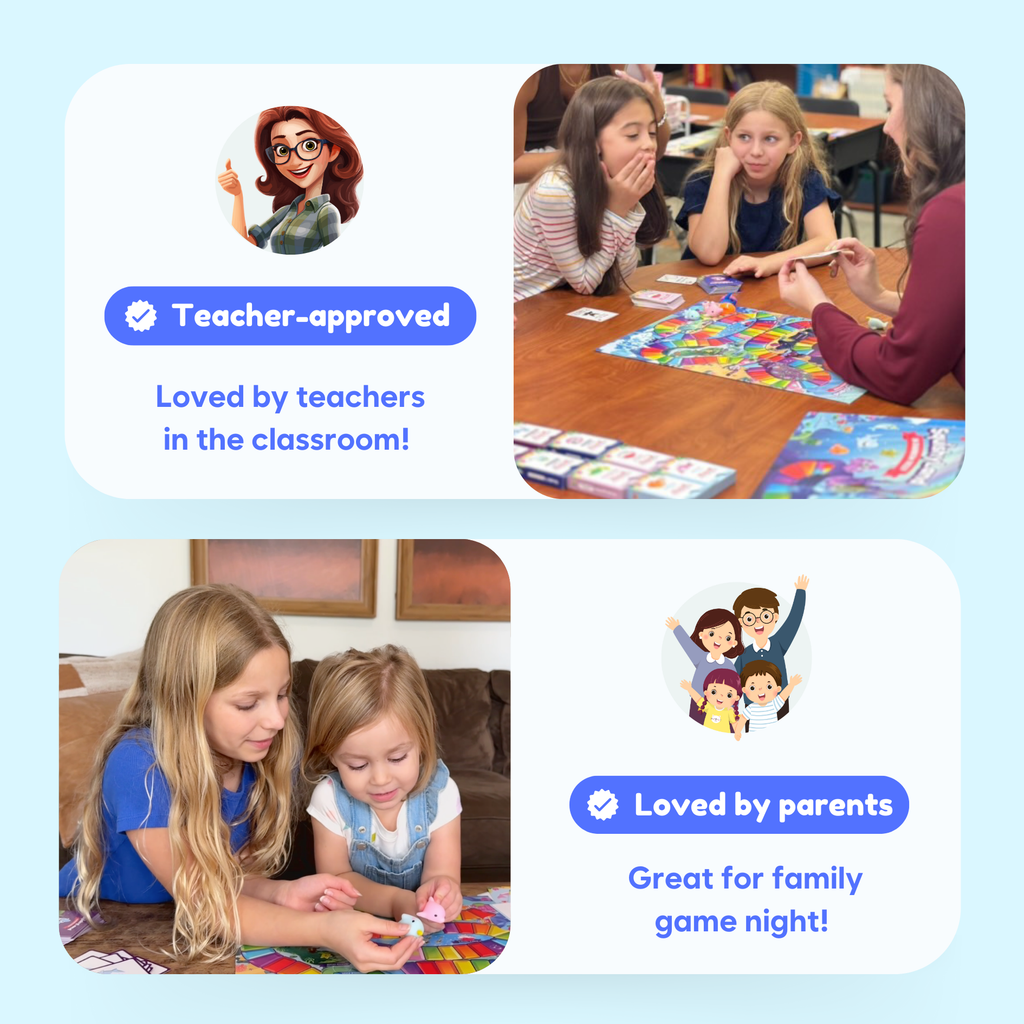 Squishyland Reading Game – Phonics & Literacy Board Game for Kids Ages 3–8