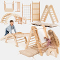 6-in-1 Montessori Climbing Set – Indoor Toddler Gym with Slide, Ladder & Art Station