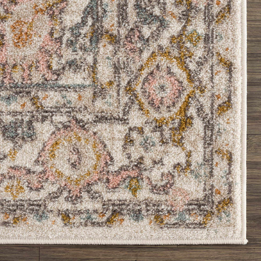 Herstmonceux Traditional Area Rug – Charcoal & Mustard Multi-Color Woven Rug
