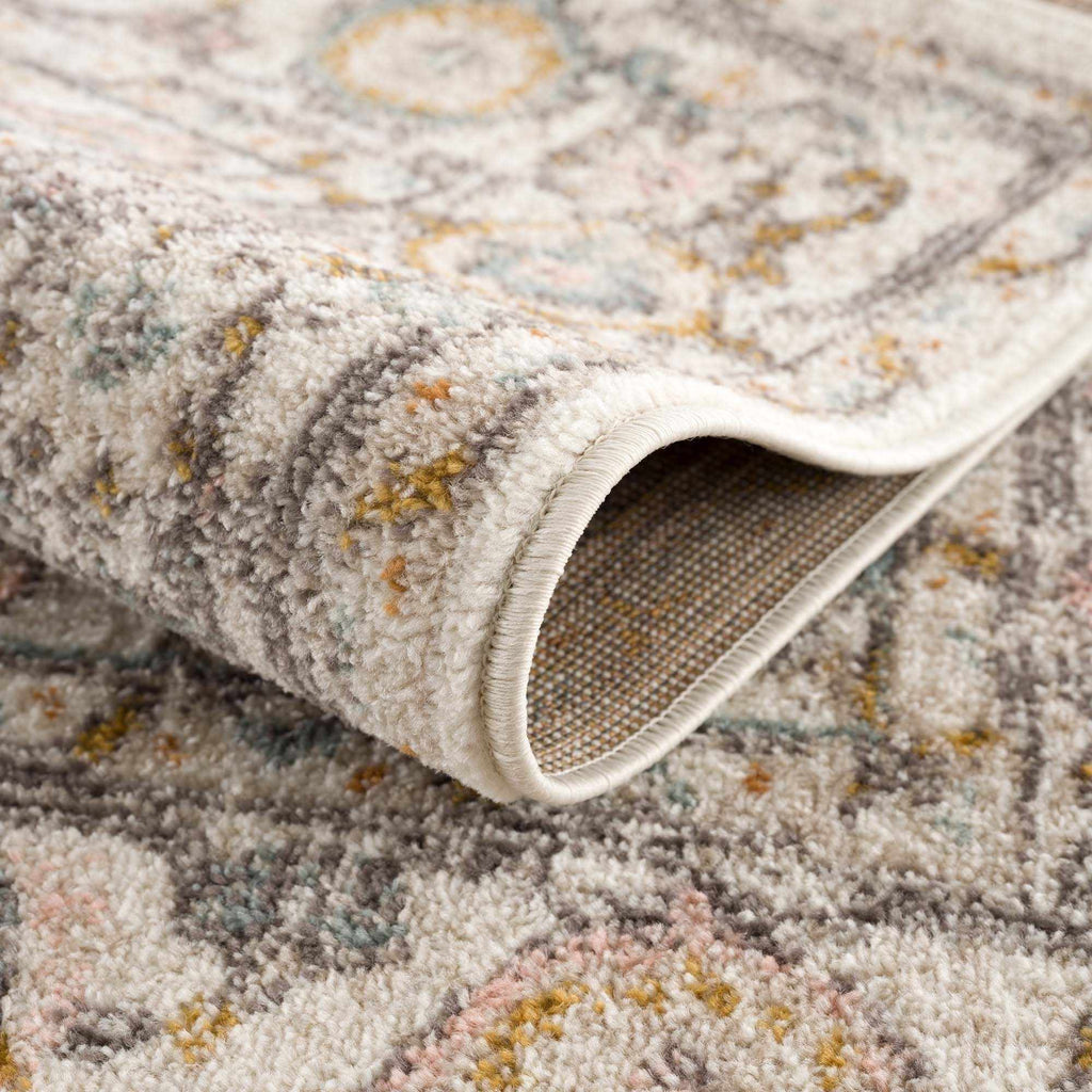 Herstmonceux Traditional Area Rug – Charcoal & Mustard Multi-Color Woven Rug