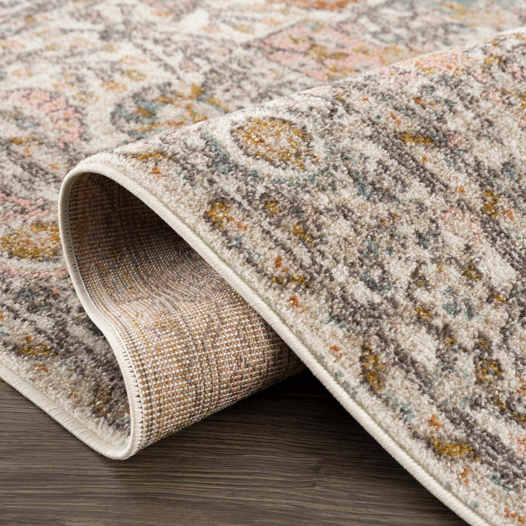 Herstmonceux Traditional Area Rug – Charcoal & Mustard Multi-Color Woven Rug