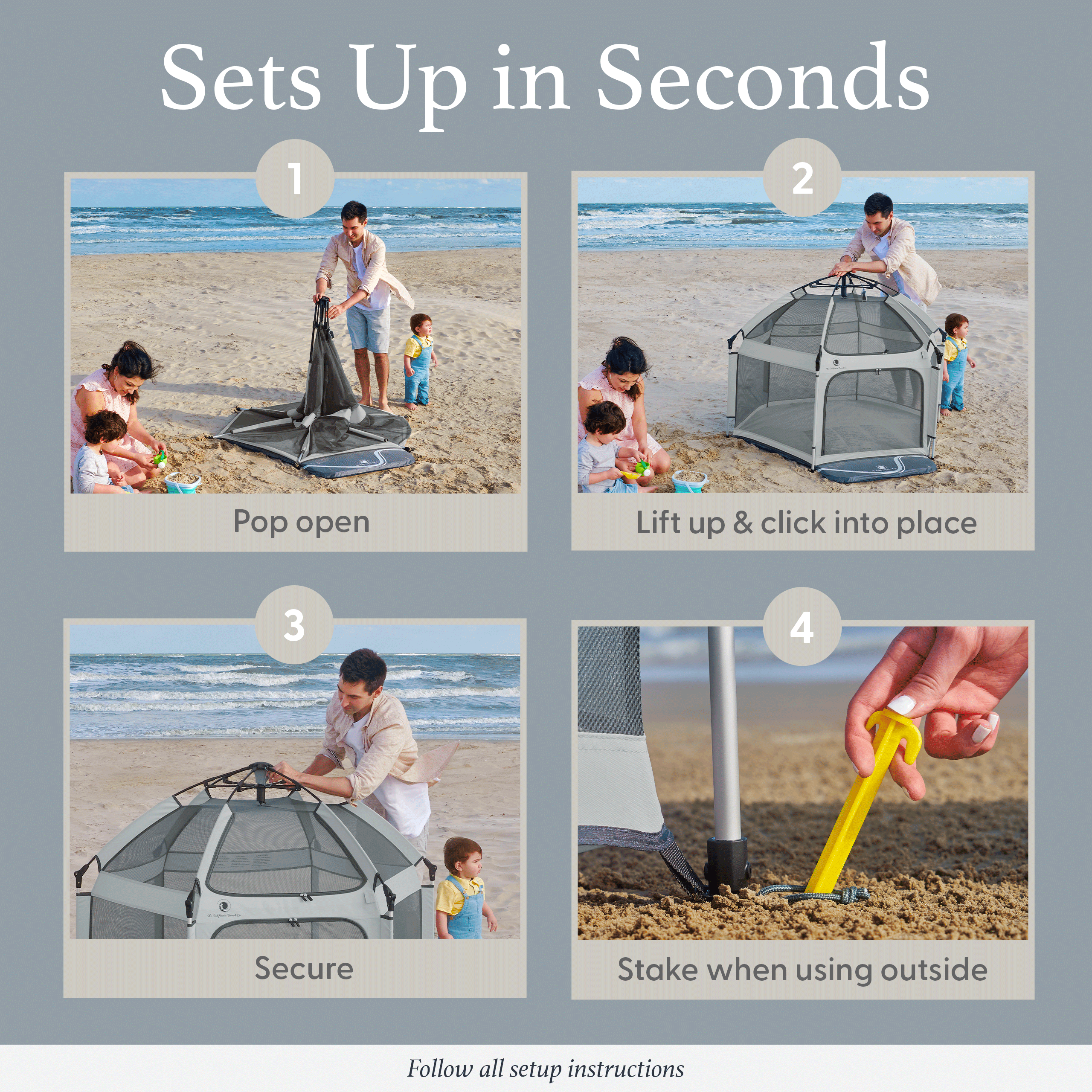 Pop 'N Go Playpen – Portable One-Hand Pop-Up Baby Play Yard with UV Cover