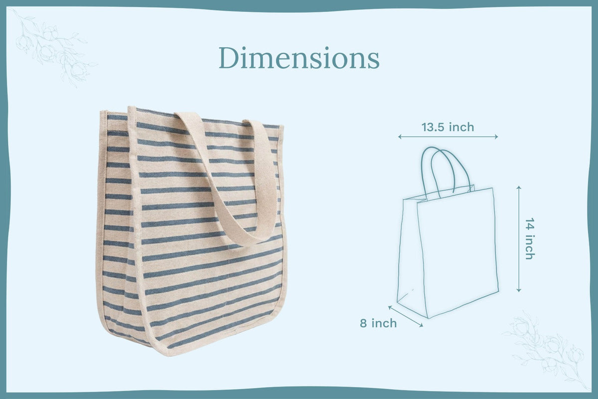 Organic Cotton Canvas Grocery Tote Bag – Reusable with 6 Bottle Sleeves