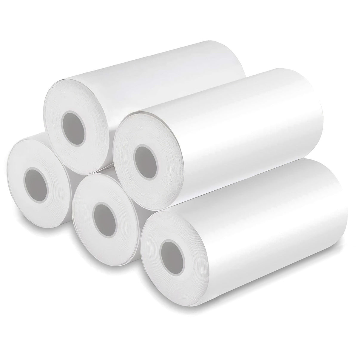 Mini Thermal Printer Paper Rolls (5-Pack) – 57x25mm Refill for Wireless Mini Printers