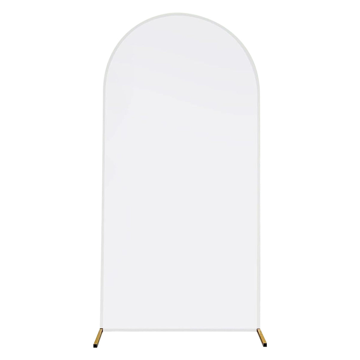 White Spandex Arch Backdrop Stand Cover – 3.28x6.56FT Elastic Double-Sided for Weddings & Parties