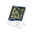 Indoor Thermometer & Hygrometer with Clock & Alarm – 2-in-1 Temperature & Humidity Monitor