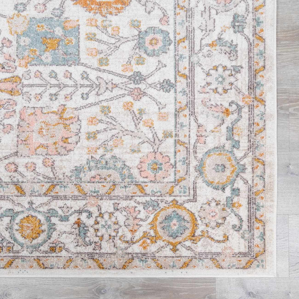 Herstmonceux Traditional Area Rug – Charcoal & Mustard Multi-Color Woven Rug