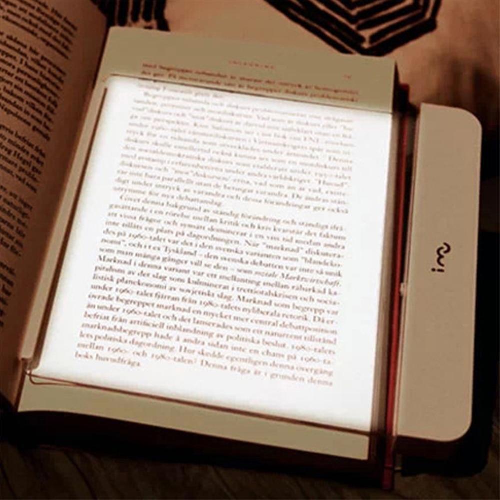 Flat LED Panel Book Light – Eye-Friendly Portable Reading Lamp