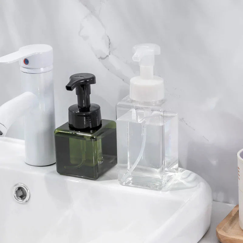 Manual Foaming Soap Dispenser | 250/450/650ml Portable Press Pump Bottle for Bathroom and Travel