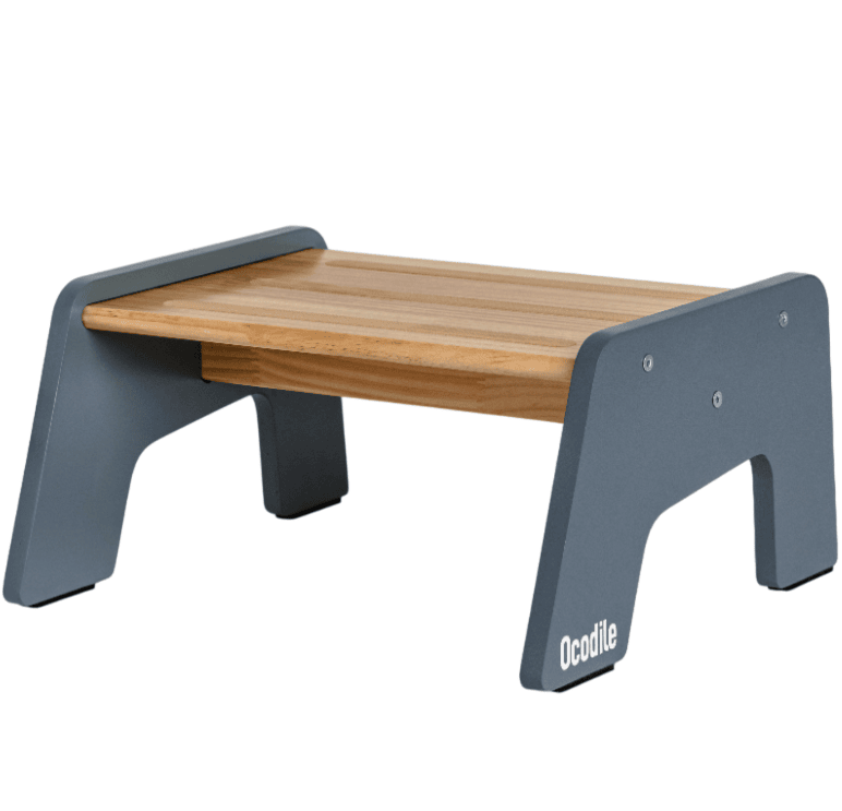 1-Step Wooden Kids Step Stool – Non-Slip for Kitchen, Bath & Potty Training
