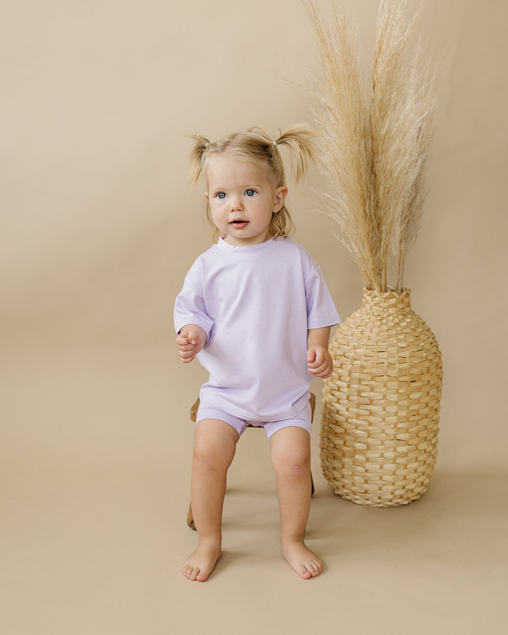 Kids Bamboo Tee & Bike Shorts – Ultra-Soft Separates for Mix & Match Outfits