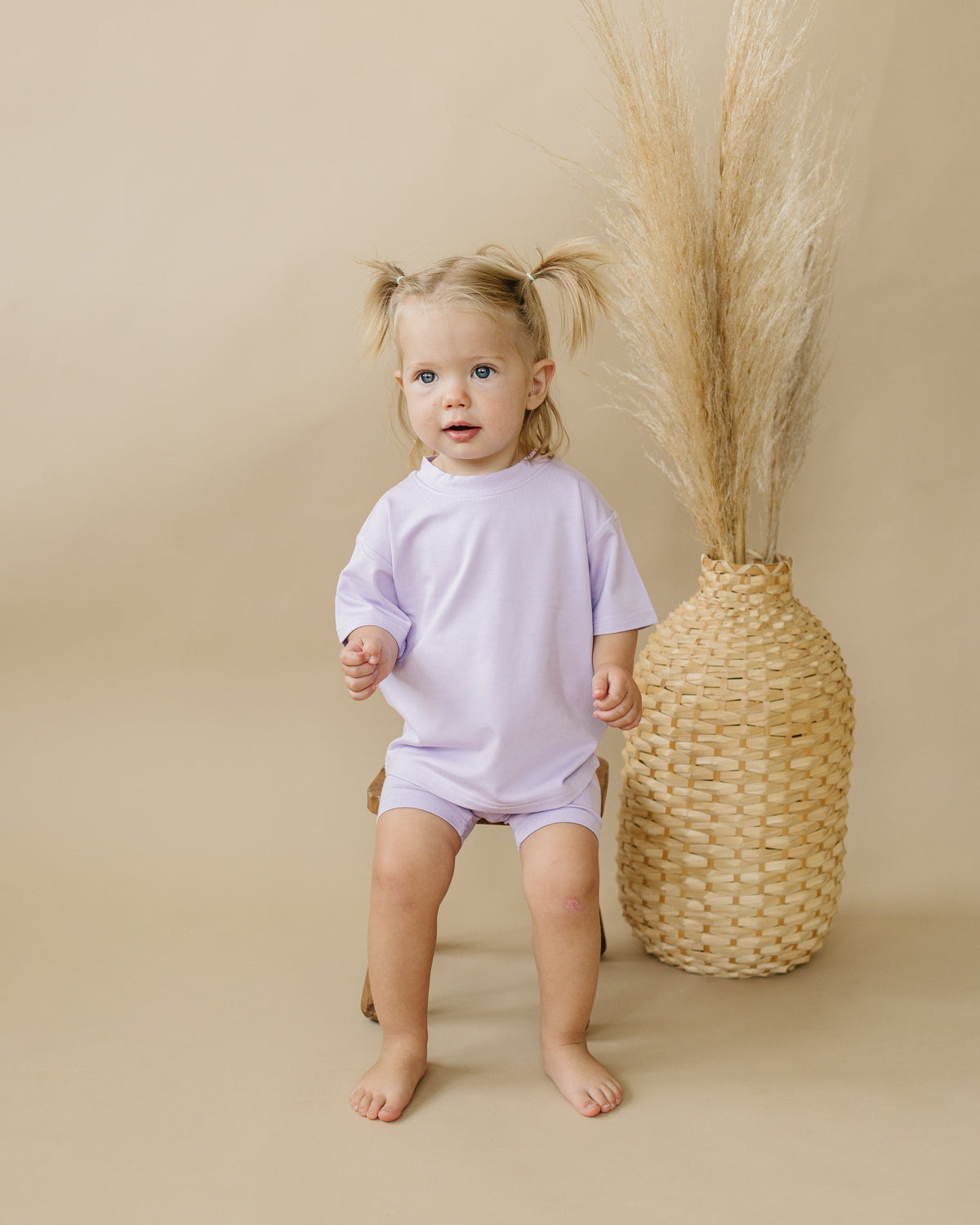 Kids Bamboo Tee & Bike Shorts – Ultra-Soft Separates for Mix & Match Outfits