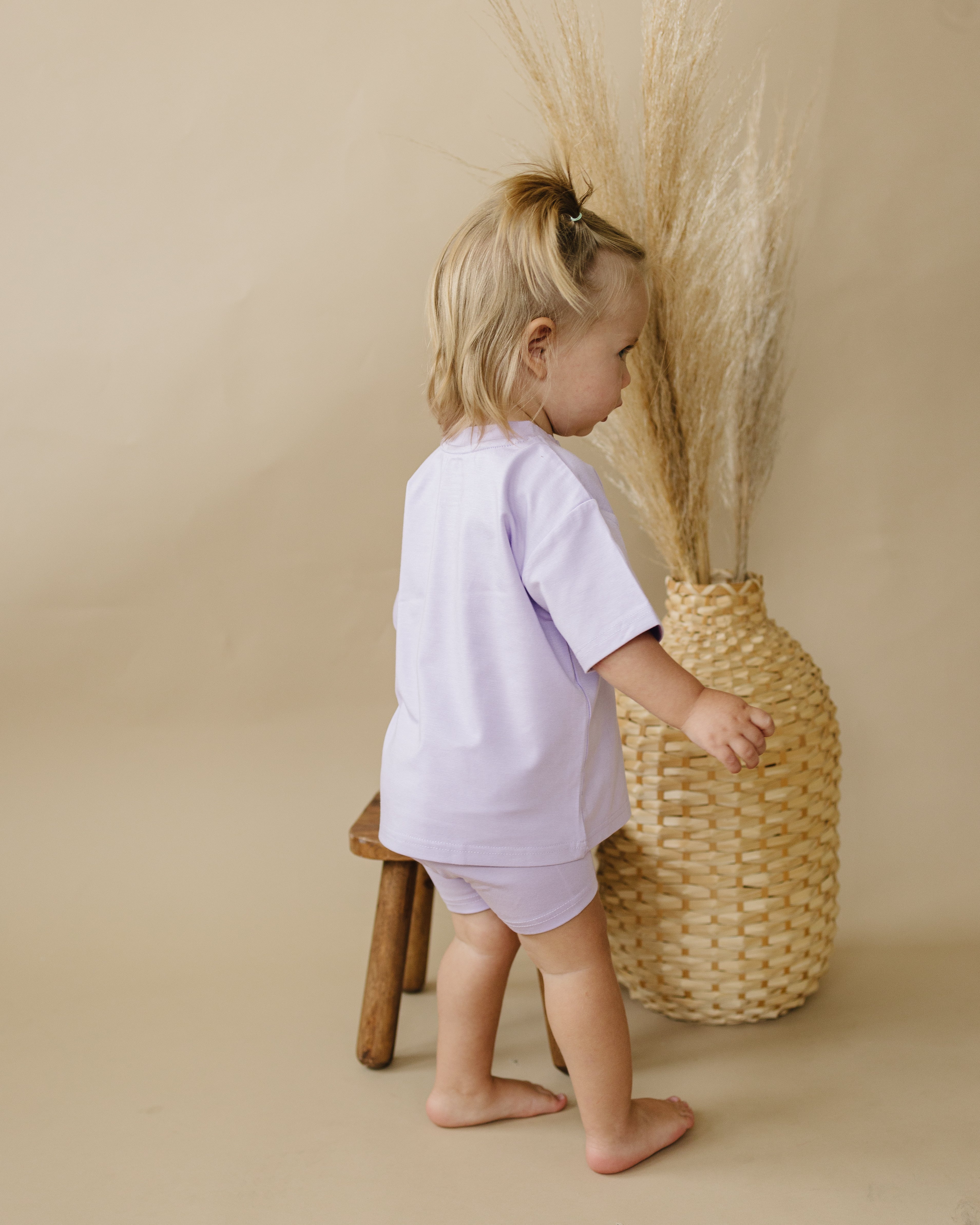 Kids Bamboo Tee & Bike Shorts – Ultra-Soft Separates for Mix & Match Outfits