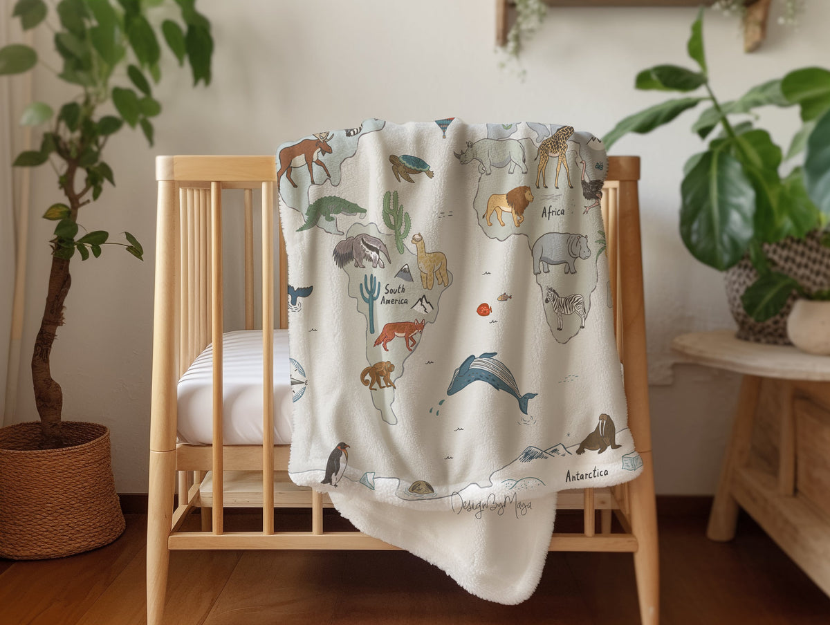 Baby Animals Ducks & Chicks Vintage Baby Blanket – Ultra-Soft Nursery Throw