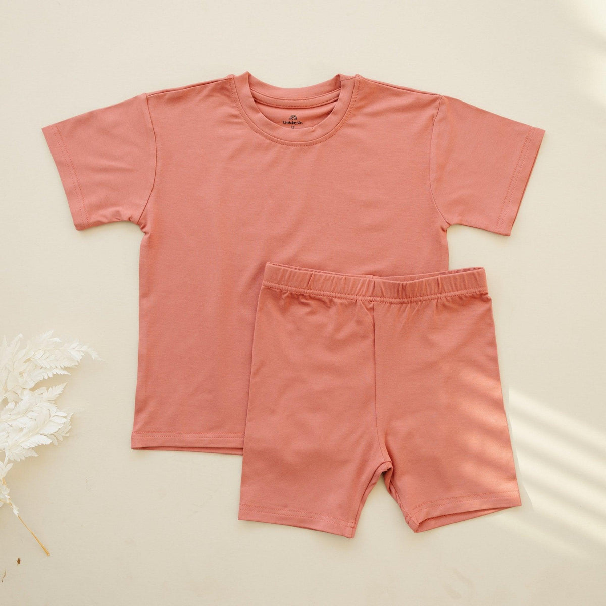 Kids Bamboo Tee & Bike Shorts – Ultra-Soft Separates for Mix & Match Outfits