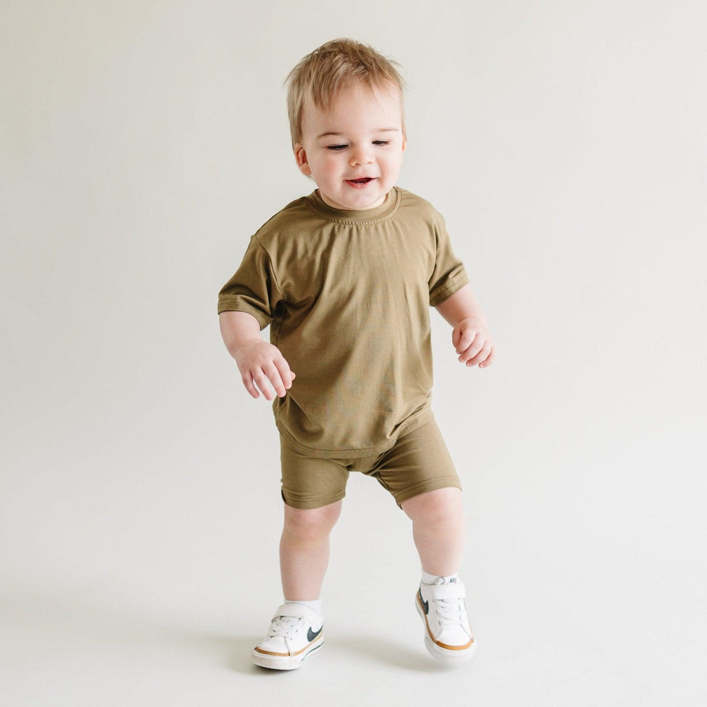 Kids Bamboo Tee & Bike Shorts – Ultra-Soft Separates for Mix & Match Outfits