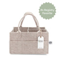 Felt Diaper Caddy Organizer – Portable Nursery Storage with 8 Pockets