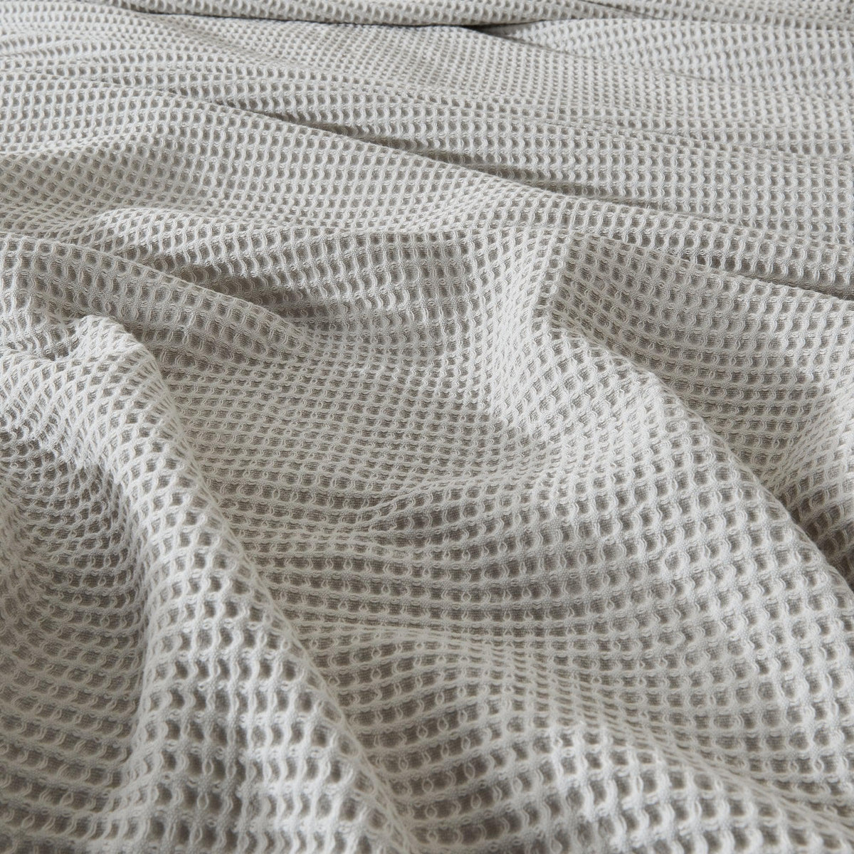 Cotton Waffle Weave Throw Blanket – Lightweight & Breathable | Mikala Collection