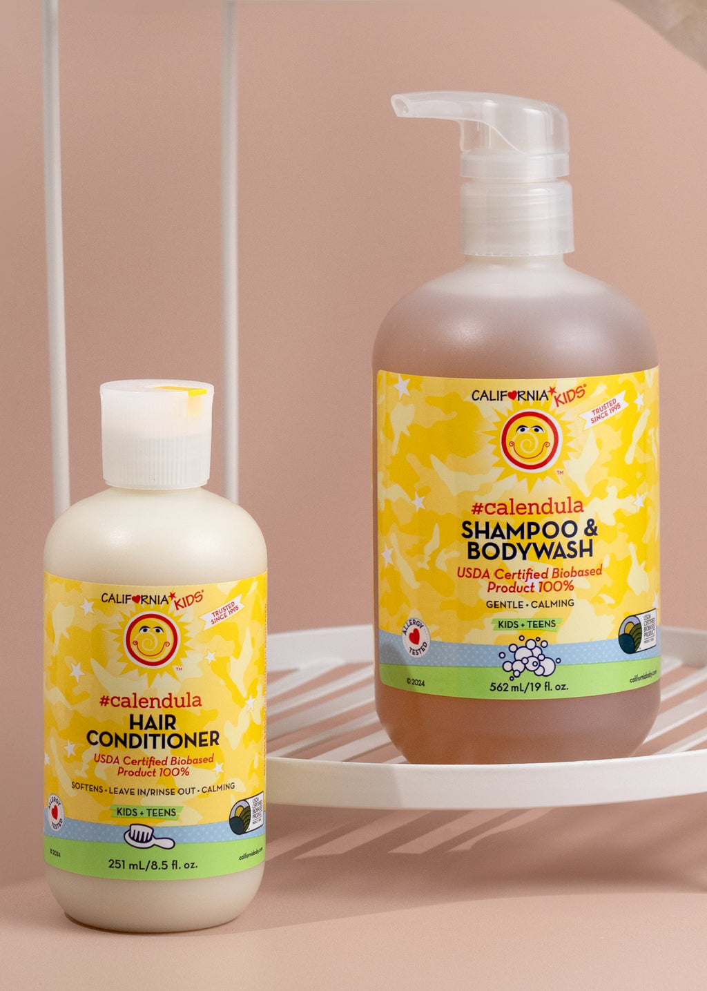 Kids Calendula Shampoo & Conditioner Bundle – Gentle Plant-Based Hair Care