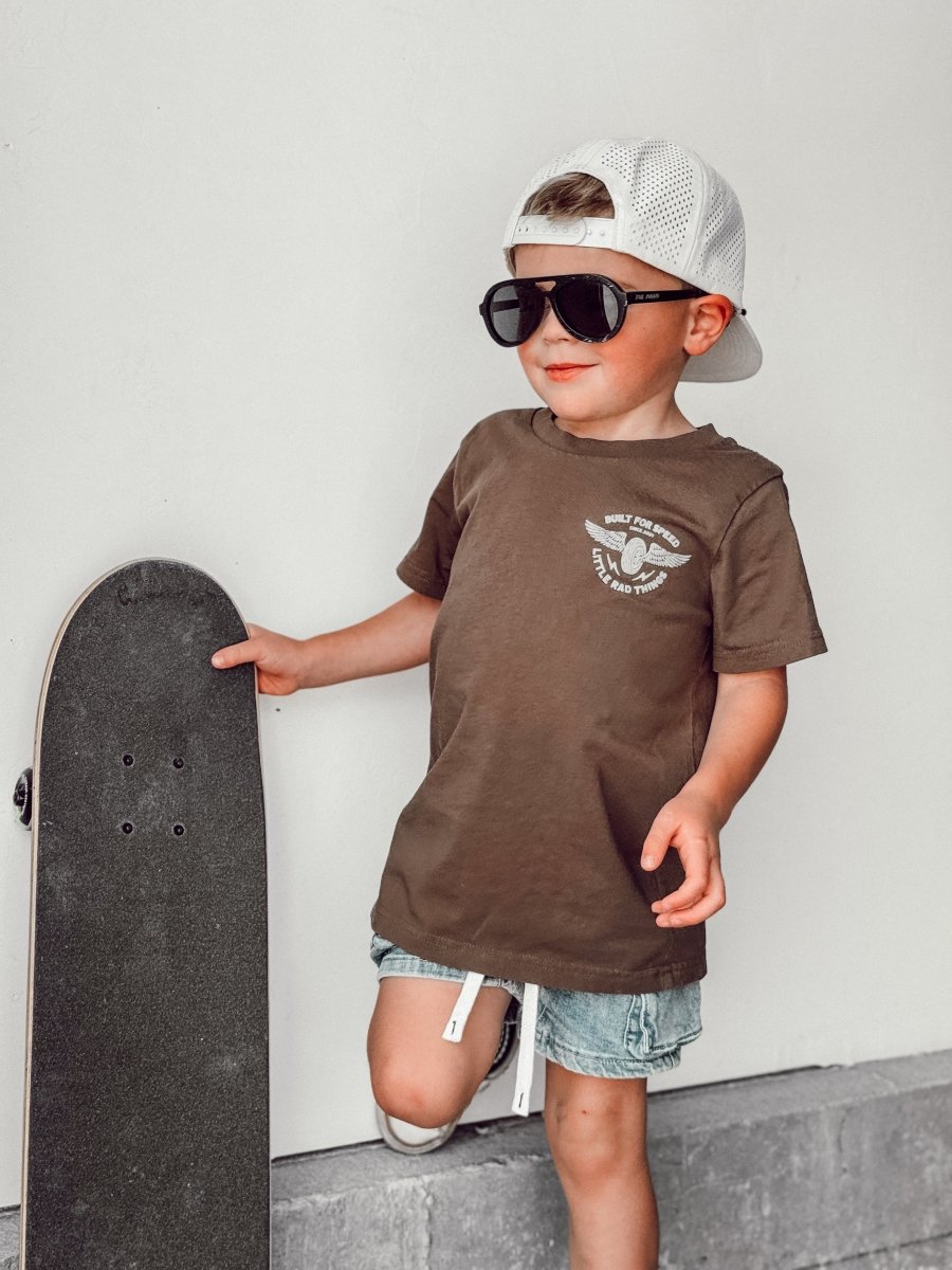 Boys Vintage Mechanic Graphic Tee – Soft 100% Cotton Kids T-Shirt