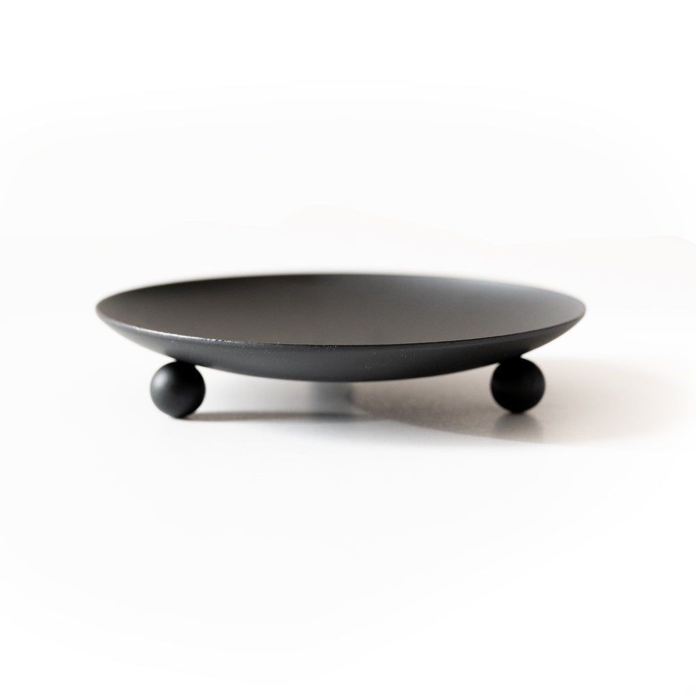 Wrought Iron Trivet & Candle Holder – Heat-Resistant Matte Black Accent Piece