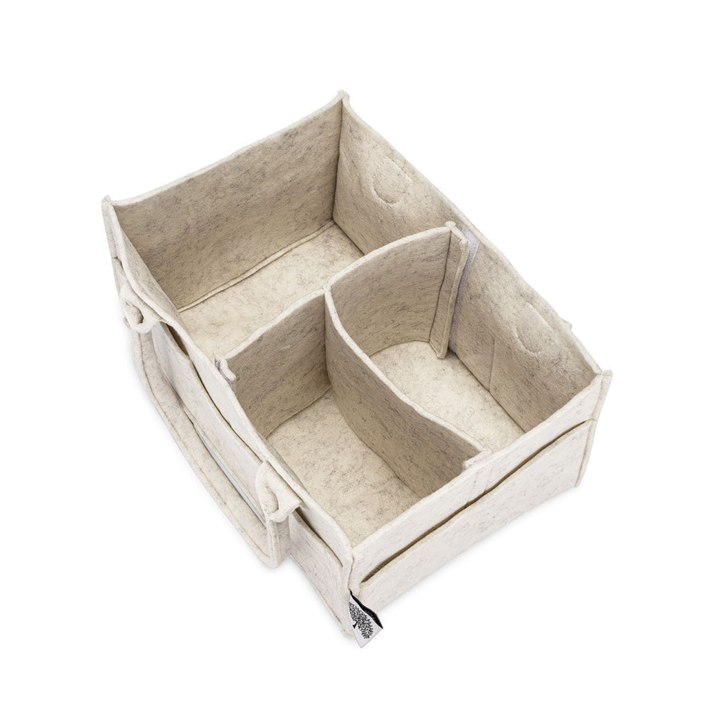 Felt Diaper Caddy Organizer – Portable Nursery Storage with 8 Pockets