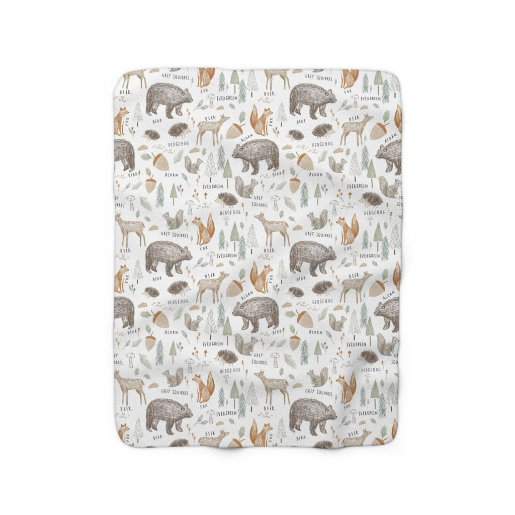 Baby Animals Vintage Baby Blanket – Ultra-Soft Nursery Throw