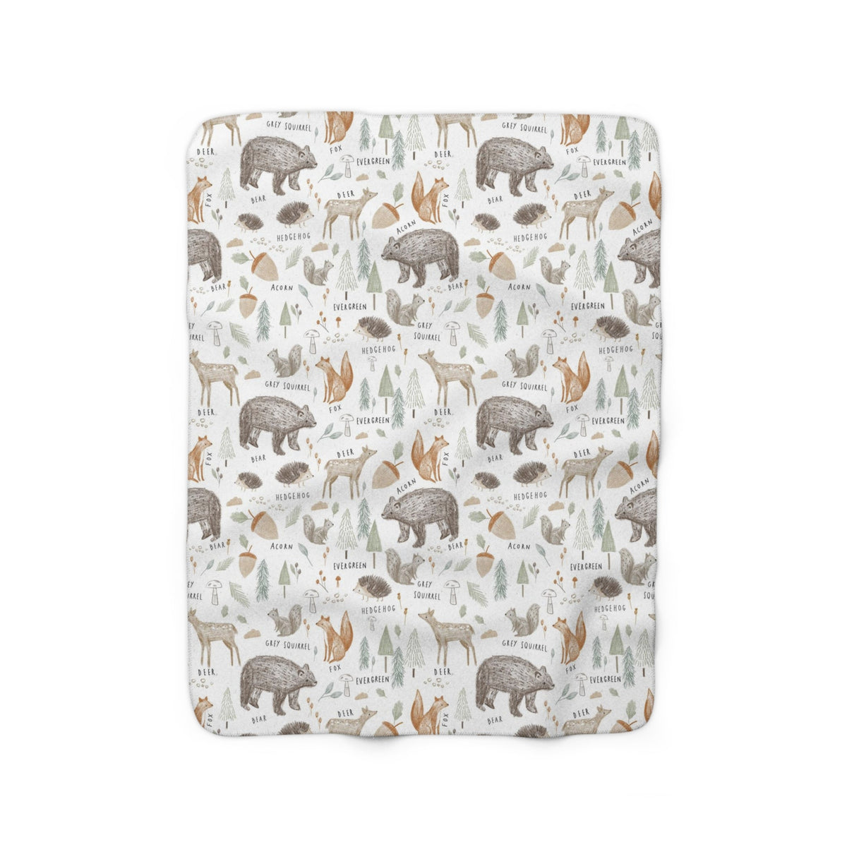 Baby Animals Vintage Baby Blanket – Ultra-Soft Nursery Throw